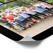 Memorial IN LOVING MEMORY 66 Photo Collage Black Poster (Hoek)