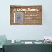 Memorial in Loving Memory  Barn Wood Banner (Beurs)