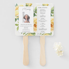 Memorial In Loving Memory Bloemen Orde van Service Handwaaier