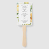 Memorial In Loving Memory Bloemen Orde van Service Handwaaier (Achterkant)