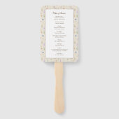 Memorial In Loving Memory Bloemen Orde van Service Handwaaier (Achterkant)