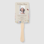 Memorial In Loving Memory Bloemen Orde van Service Handwaaier (Voorkant)