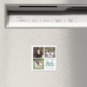 Memorial in Loving Memory Custom Monogram Foto Magneet (Insitu (Vaatwasser))