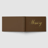 Memorial "In Loving Memory" Goud-Folie, Bruin Gastenboek (Volledig)