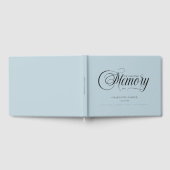 Memorial "In Loving memory" Light-Blue Gastenboek (Volledig)