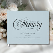 Memorial "In Loving memory" Light-Blue Gastenboek