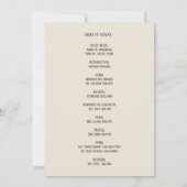 Memorial in Loving Memory| Poppy Order of Service Kaart (Achterkant)