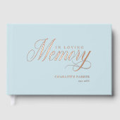 Memorial "In Loving Memory" Roos-Goud-Folie, Gastenboek (Voorkant)