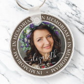 Memorial in Memoriam Elegant Classic Photo Sleutelhanger