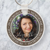 Memorial in Memoriam Elegant Classic Photo Sleutelhanger