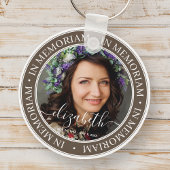 Memorial in Memoriam Elegant Classic Photo Sleutelhanger