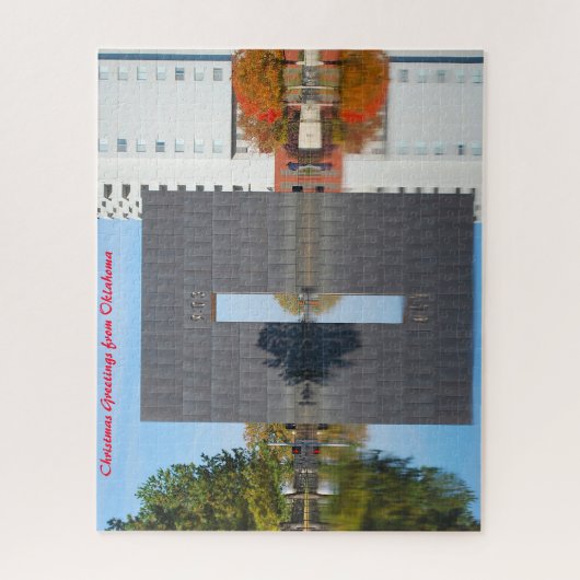 Memorial in Oklahoma. kerstcadeautjes Legpuzzel (Verticaal)