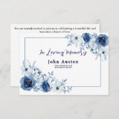 Memorial Invitation Kaart (Voorkant / Achterkant)