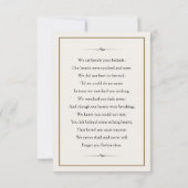 Memorial Kaart (Achterkant)