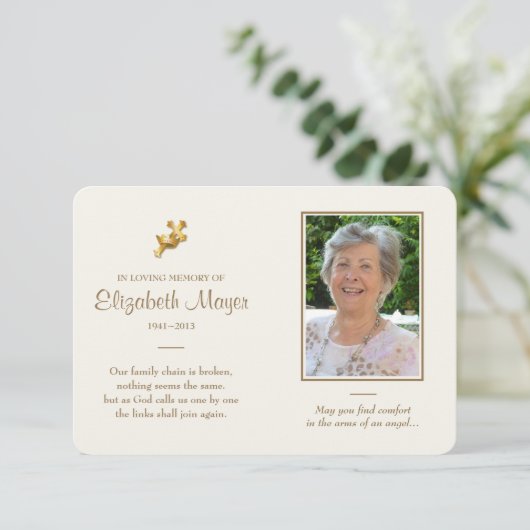 Memorial Kaart (Staand voorkant)