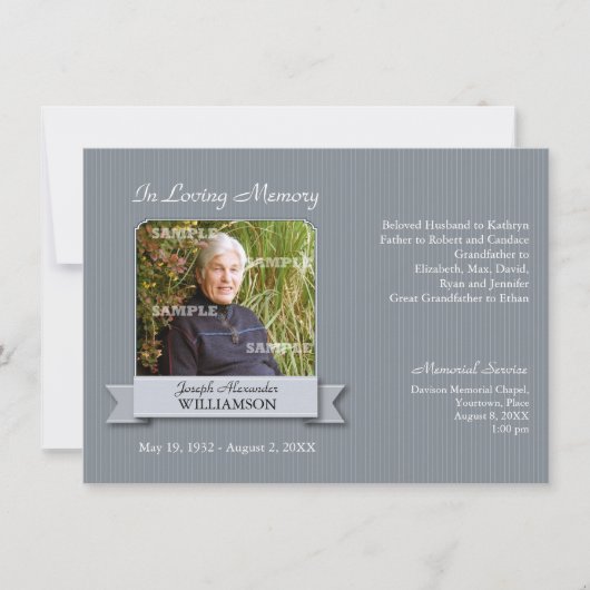 Memorial Kaart (Voorkant)