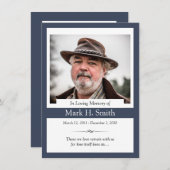 Memorial Kaart (Voorkant / Achterkant)