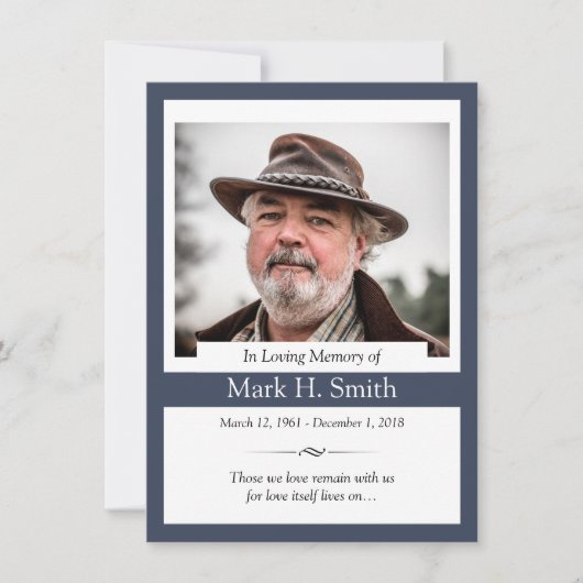 Memorial Kaart (Voorkant)