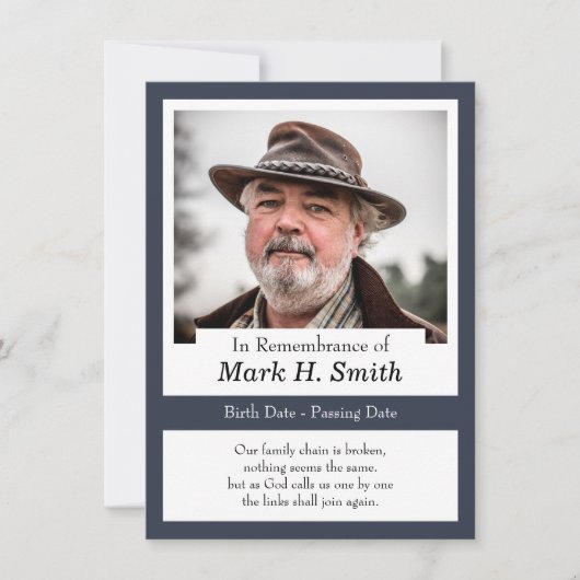 Memorial Kaart (Voorkant)