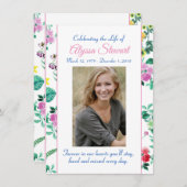 Memorial Kaart (Voorkant / Achterkant)