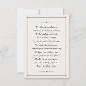 Memorial Kaart (Achterkant)