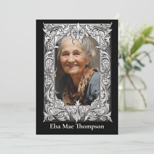 Memorial Kaart - Christelijk (Staand voorkant)