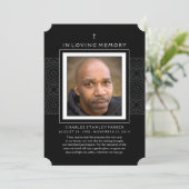 Memorial Kaart - Cross - Dank u voor uw sympathie (Staand voorkant)