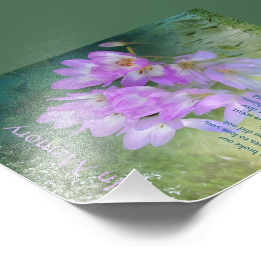 Memorial Kaart Foto Afdruk (Hoek)