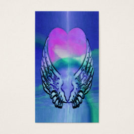 Memorial Kaart | Hart en engelenvleugels