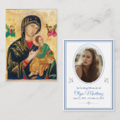 Memorial Kaart Visitekaartje (Voorkant / Achterkant)