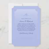 Memorial Kaart Winter Tree - Cross - Hartelijk dan (Achterkant)