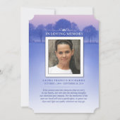 Memorial Kaart Winter Trees - Hartelijk dank (Voorkant)