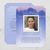 Memorial Kaart Winter Trees - Hartelijk dank (Voorkant / Achterkant)