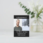 Memorial Keepomwille Cross Country Skiing Visitekaartje (Staand voorkant)