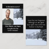 Memorial Keepomwille Cross Country Skiing Visitekaartje (Voorkant / Achterkant)