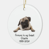 Memorial Keepomwille Dog Pet Animal Ceramic Orname Keramisch Ornament (Links)