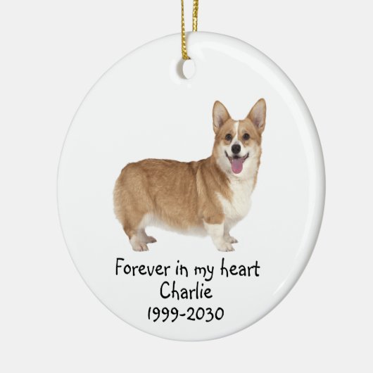Memorial Keepomwille Dog Pet Animal Ceramic Orname Keramisch Ornament (Links)