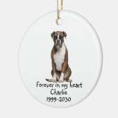 Memorial Keepomwille Dog Pet Animal Ceramic Orname Keramisch Ornament (Links)