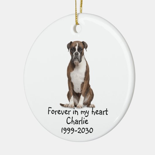 Memorial Keepomwille Dog Pet Animal Ceramic Orname Keramisch Ornament (Links)