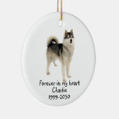 Memorial Keepomwille Dog Pet Animal Ceramic Orname Keramisch Ornament (Rechts)