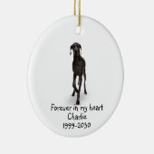 Memorial Keepomwille Dog Pet Animal Keramisch Ornament (Rechts)