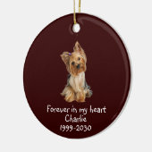 Memorial Keepomwille Dog Pet Animal Keramisch Ornament (Links)