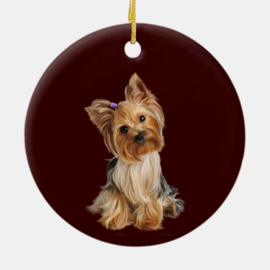 Memorial Keepomwille Dog Pet Animal Keramisch Ornament (Achterkant)
