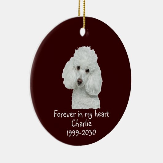 Memorial Keepomwille Dog Pet Animal Keramisch Ornament (Rechts)