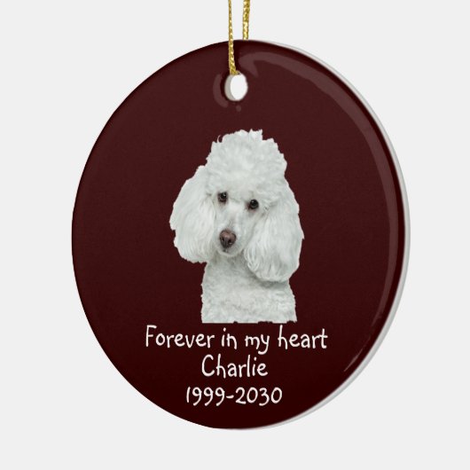 Memorial Keepomwille Dog Pet Animal Keramisch Ornament (Links)