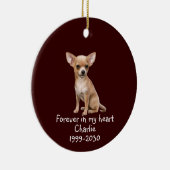 Memorial Keepomwille Dog Pet Animal Keramisch Ornament (Rechts)