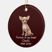 Memorial Keepomwille Dog Pet Animal Keramisch Ornament (Links)