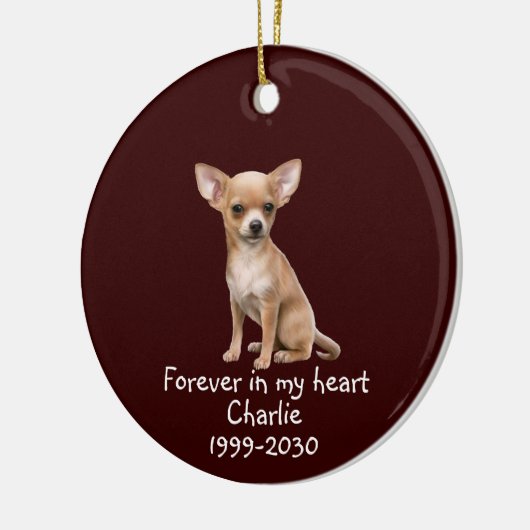 Memorial Keepomwille Dog Pet Animal Keramisch Ornament (Links)