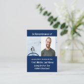 Memorial Keepomwille Dog Team Sled Winter Sport Visitekaartje (Staand voorkant)