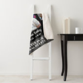 Memorial Keepomwille Edge Fade Photo Collage Blk G Sherpa Deken (In situ)